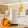 Relaxdays Standing Kitchen Roll Holder, Stainless Steel, Paper Roll Holder