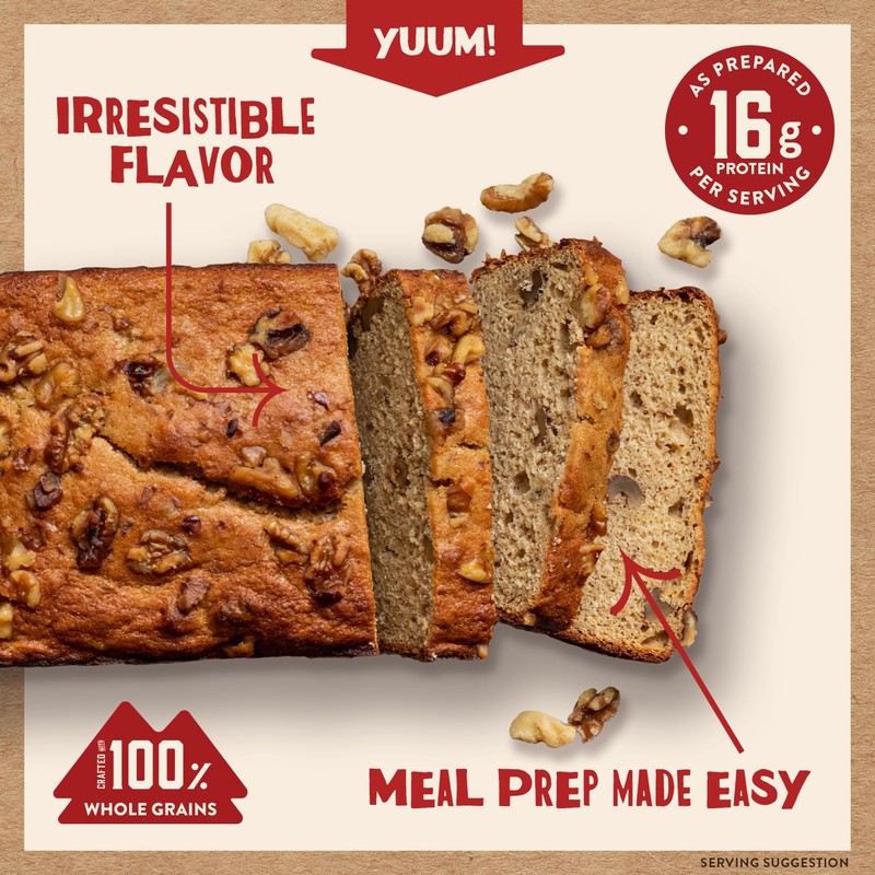 Kodiak Cakes Muffin Baking Mix, Banana, High Protein, 100% Whole
