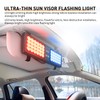 Nilight Red Blue 48LED Visor Strobe Lights Interior Windshield Emergency