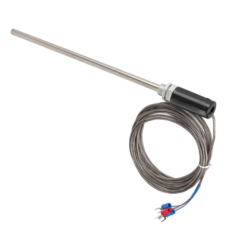 M12 Probe Thermocouple PT100 Stainless Steel Temperature Sensor Probe 200mm