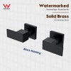 Decaura Square Shower Mixer Taps Wall Top Assemblies 1/4 Turn
