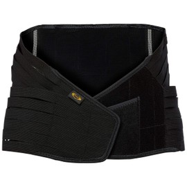 Gunze RSP4 Women's Risap Waist Supporter, Slit Belt, Black, XL, black (black 19-3911tcx), XL