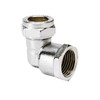 15mm x 1/2" Female Chrome Elbow
