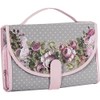 ORVAL CREATIONS - Beauty Case Rossa Pois e Rose 18x27x8cm