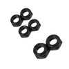 Bones Skateboard Black Soft Bushings with Axle, Kingpin Nuts and