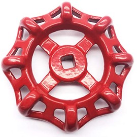 NGe 2PCS Replacement Gate Valve Handwheel - Hose Bib Handle for 1.5 & 2 Inch Water Spigot (Red, Square Hole)