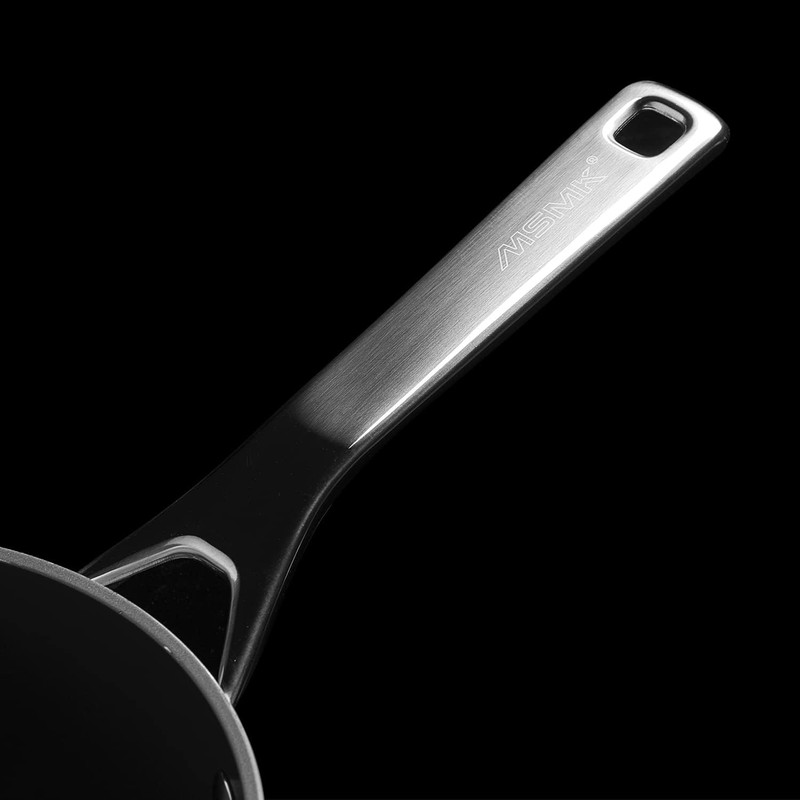 MSMK 2.5 QT PFAS-FREE Ceramic enamel saucepan with Tempered Glass