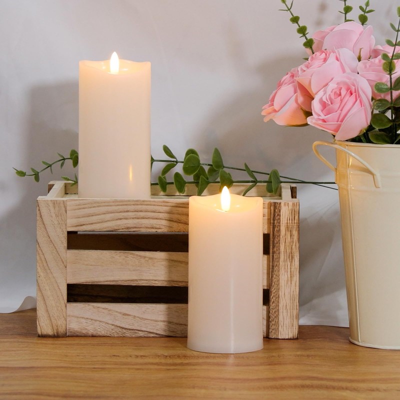 Outdoor Flameless Candles with Remote Timer - Waterproof Realistic Flickering