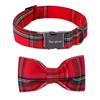 Unique style paws Dog Collar with Detachable Bow tie, Adjustable