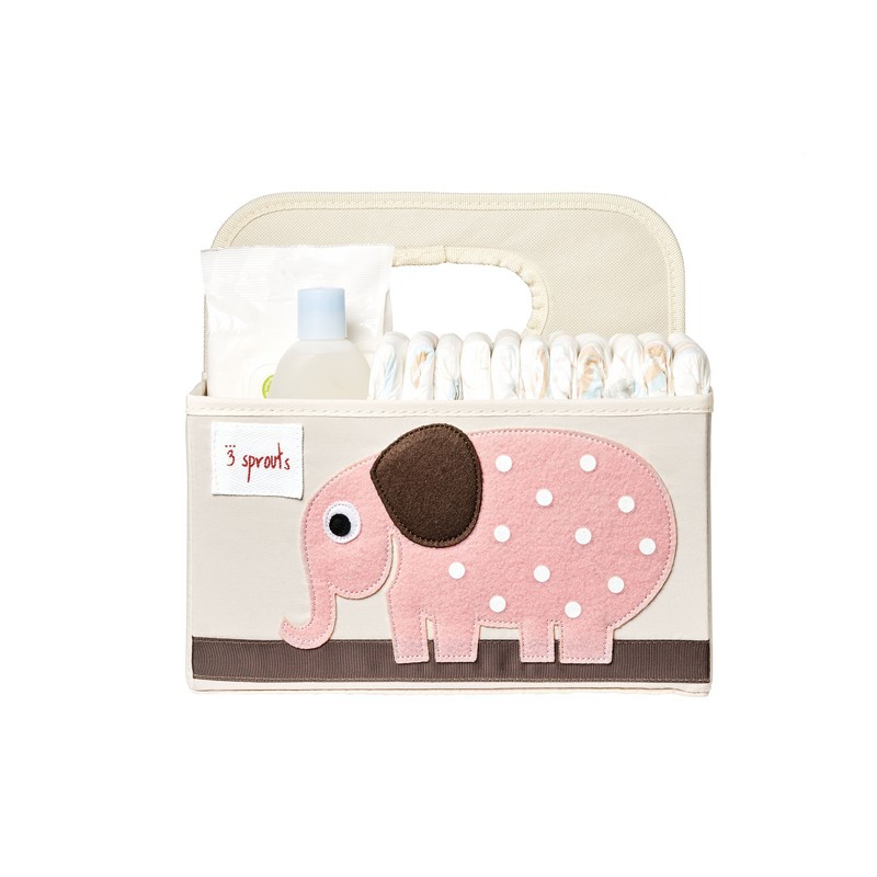 3 Sprouts UDCELE Windelutensilo Elefant, mehrfarbig