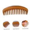 Baluue 1pc Sandalwood Wide Tooth Massage Comb Hand-carved Anti-static for