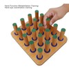 Wood Stroke Recovery Pegboard, Finger Dexterity Improve Board, Hand Eye