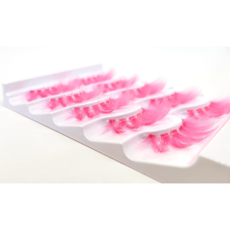 MISSLADY 18mm Colored Lashes 3D Faux Mink False Eyelashes -