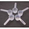 ONLYKXY 5pcs Clear Long Handle Plastic Measuring Spoons Coffee Protein