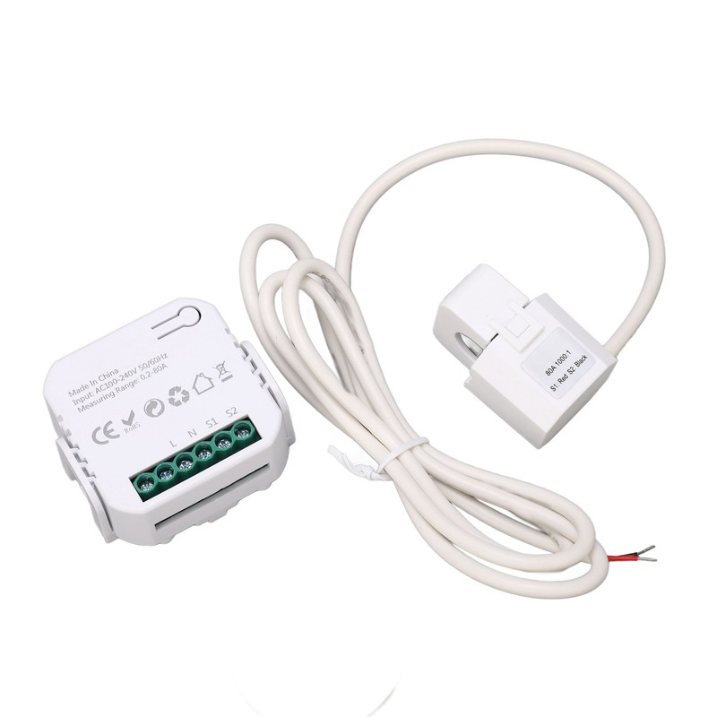 WiFi Energy Monitor Single Phase Smart Electricity Meter with Clamp