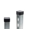 Strut Channel Cap, 1-5/8" Plastic Black Square End Cap for