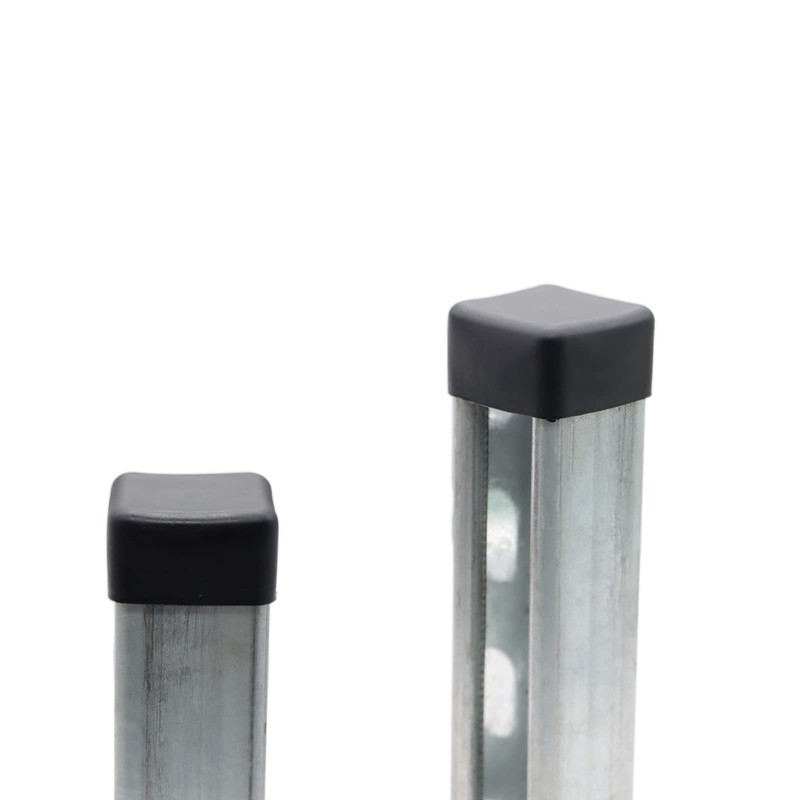 Strut Channel Cap, 1-5/8" Plastic Black Square End Cap for