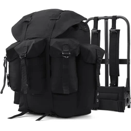 AUMENTAR 50L Military Alice Pack Army Survival Combat ALICE Rucksack Backpack for Men & Women for Camping, Hiking, Emergency Black