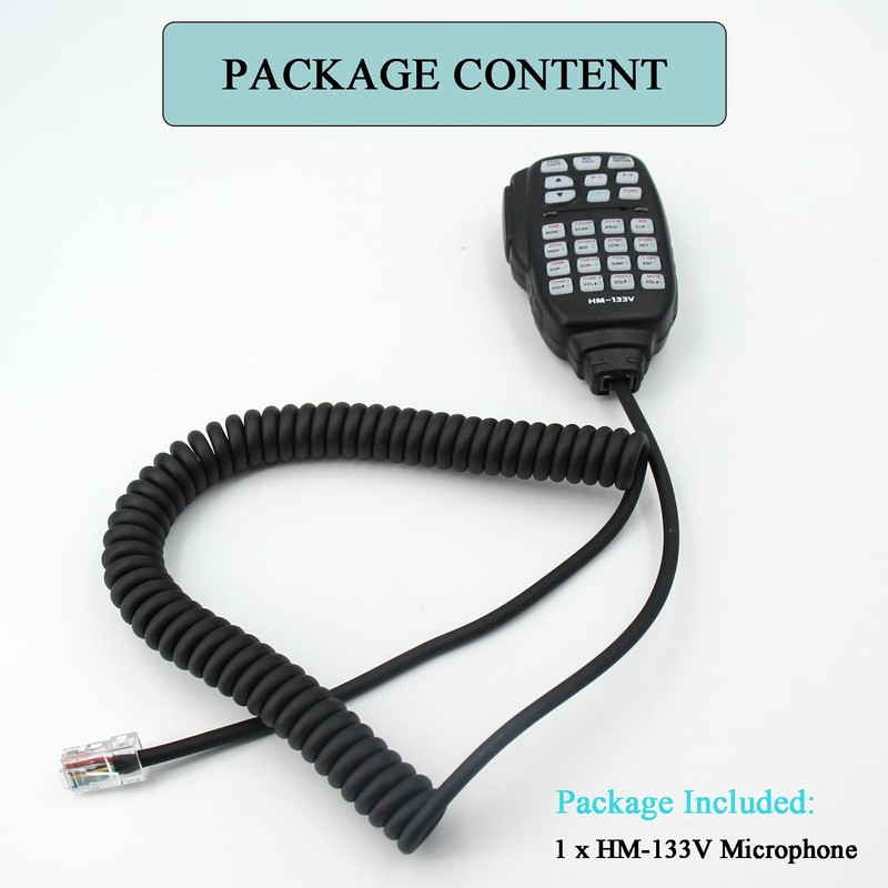 HM-133V HM133V Microphone RJ45 8 Pin Handheld Mic Compatible for