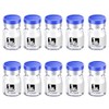 Biocomma 1ml 10pcs Sterile Empty Vial with Plastic Aluminum Flip