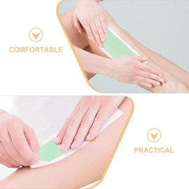 MAGICLULU Bandas mini para depilación del mentón y labio superior 25 piezas de cera en papel encerado para uso femenino sin equipo adicional, ideal pa