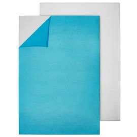 BENECREAT 2 pieces 30 x 20 cm aluminium plate with protective film. 2 mm silver aluminium training sheets for jewellery making, hand stamping and embossing