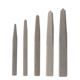 Drill America #1-5 Carbon Steel Straight Flute Steel Screw Extractor Set, DEWEZSF Series
