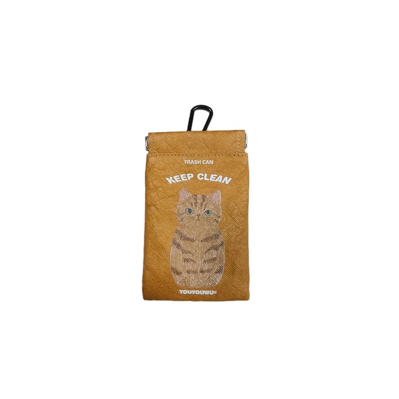 YouYouWu Mini Trash Can Pouch, Portable Trash Can with Carabiner