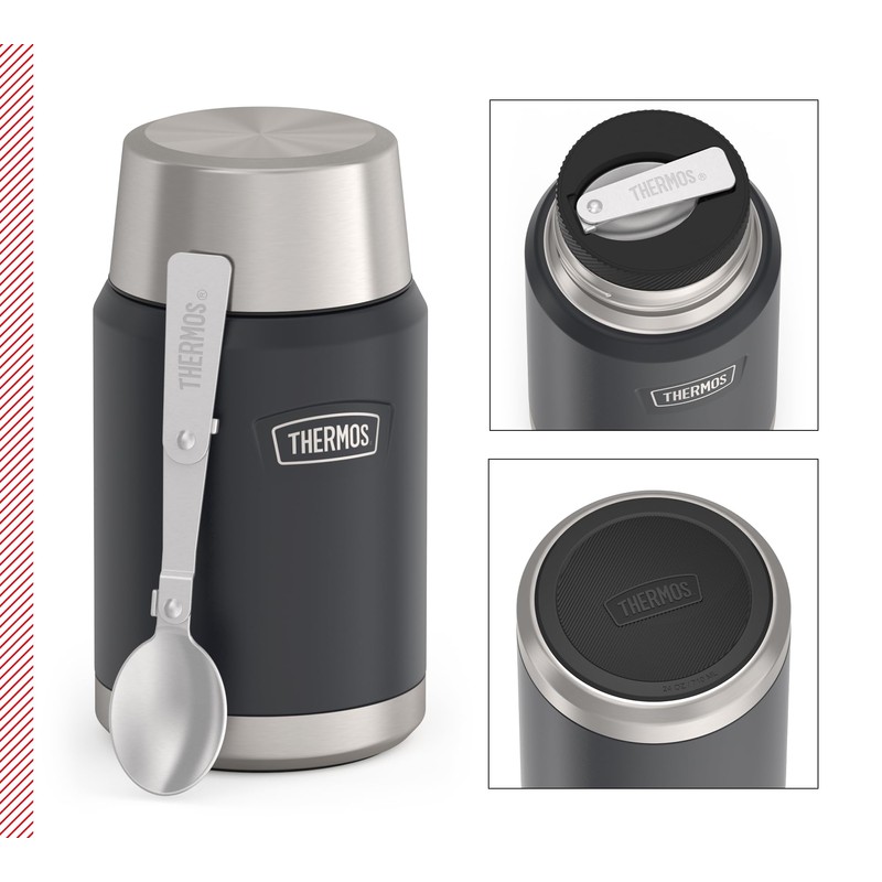Thermos ICON Food Jar 0.71 L, Dark Grey/Graphite Matt, Food
