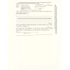 CORPEX Blank Stock Certificates | Pack of 25