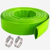 2 inch x 100 FT Pool Backwash Hose, Green Heavy