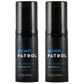 Bump Patrol Bump Patrol Pre-Shave Oil for Men with Natural Essential Oils - Smooth Shave, Softer Skin - 1 Ounce - Pack of 2