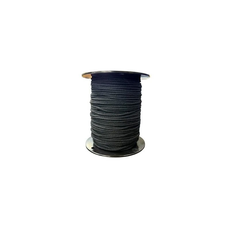 600 FT Black Trickline Rope #4 – Strong Cotton Braided