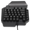 One Handed Gaming Keyboard 39 Keys Luminous Ergonomic Design Anti
