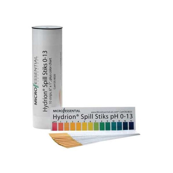 MICRO ESSENTIAL DS-8020 pH Testing Sticks,0-13,10 Sticks