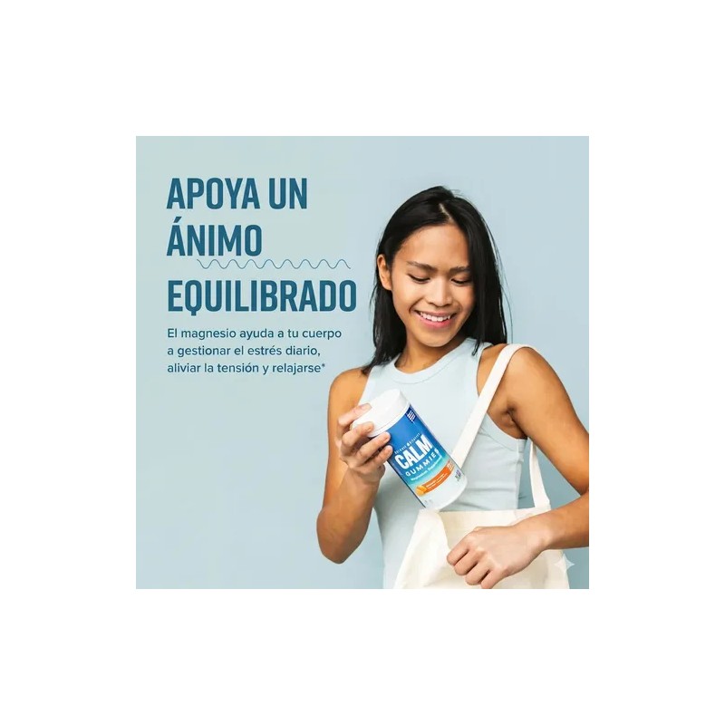 Citrato De Magnesio Calm 120 Gomitas Natural Vitality