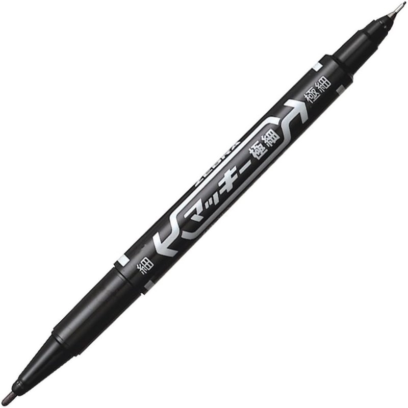 P-MO-120-MC-BK5 Permanent Pen, Mackie, Extra Fine Point, Black, 5 Pens