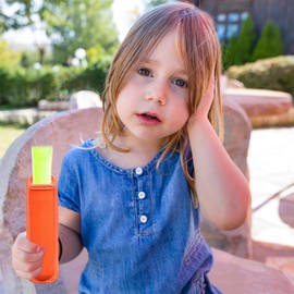 Ice Lolly Holder, Pack of 8 Popsicle Holder Bags, Colourful Reusable Popsicle Bags, Water Ice Pop Sleeves, Frost Protection Ice Popsicle Sleeves for Summer