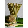 Natural Drinking Straws, Bamboo Grass, 20 cm, Disposable Drinking Tubes,
