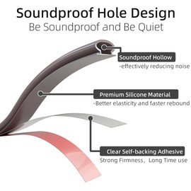 19.6 Ft Rubber Door Weather Stripping Selfadhesive Door Seal Strip for Small Gaps, D Shape Door Insulation Strip for Door Frame, Door Soundproofing Weather Strip Noise Air Blocker(Brown)