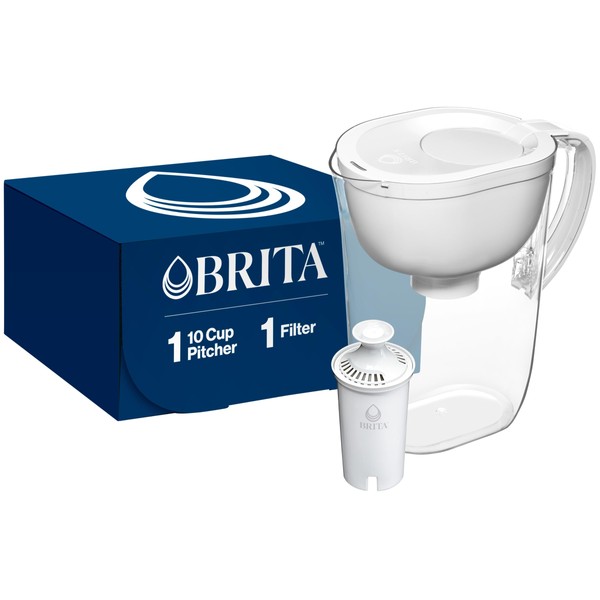 Brita Large Water Filter Pitcher for Tap and Drinking Water