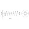 6.3mm x 13mm Euro Screws for Hinges Draw Runner Screws