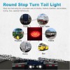 4x 4-inch 16LED Round Truck Tail Stop Turn Brake Lights