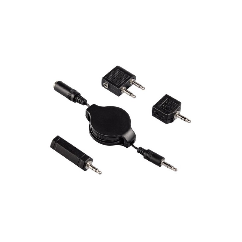 Hama Air Travel Adapter Kit (4 Pieces) Black