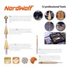 NordWolf 12-Piece HSS Titanium Metric Step, Countersink, Cone Drills with