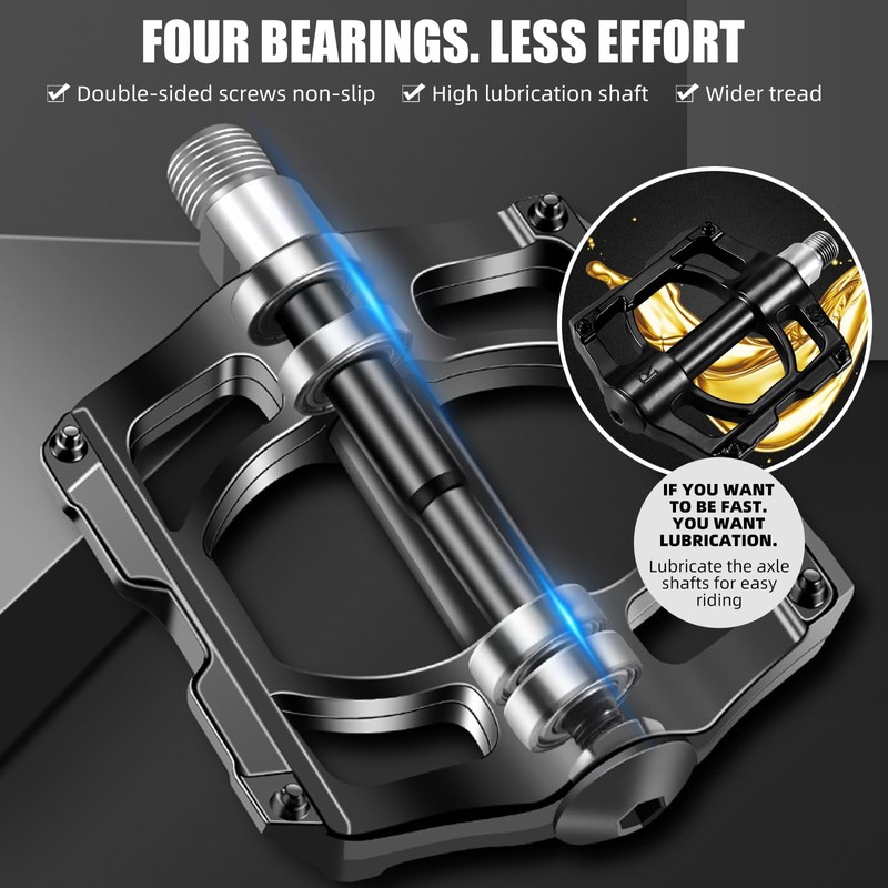 Bicycle Pedals Aluminium Alloy Bicycle Pedals-Mountain Bike Pedals with Removable