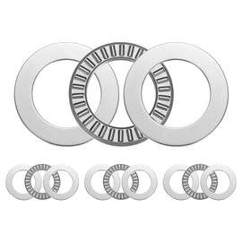 QUARKZMAN Pack of 4 NTA1625+2TRA Needle Bearing Thrust Bearings with Bearing Discs, 25mm Bore, 39mm x 4mm Needle Roller Bearing for Lawn Mower Truck Power Steering