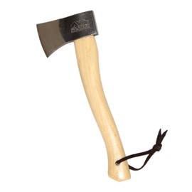 PRANDI Yankee Hatchet 1.32lb - Hickory Handle 14.97in with Leather String - Ideal for Camping and Bushcraft - Made in Italy