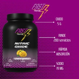 Óxido Nítrico Fast Suplement 1kg 200 Serv Varios Pre Entreno                                                                                          