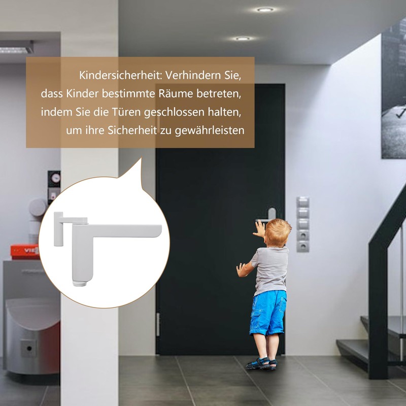 Door Closer, No Drilling, Automatic Mini Door Closer, Room Door,